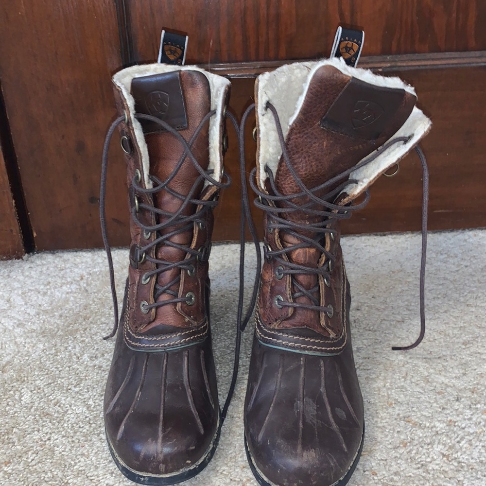 Ariat boots with fur